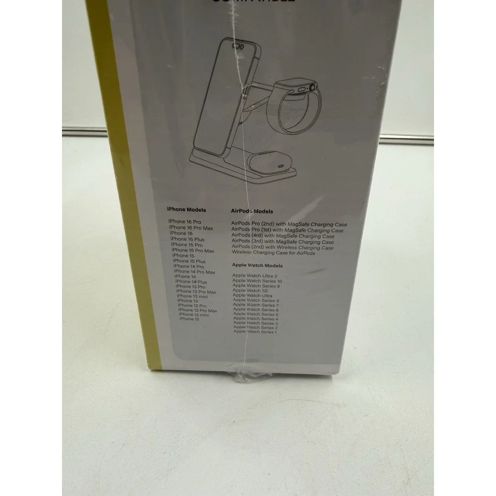 Waitiee Wireless Charger 3 in 1 15w Fast Charging Station for Apple iWatch Se/6